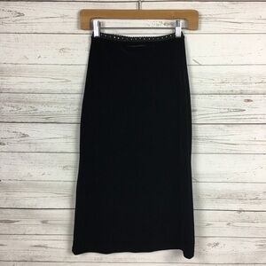 Velvety Black‎ Pencil Skirt